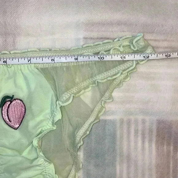 👒 LEMON 🍋 GREEN NYLON UNDERWEAR  👒 - Picture 3 of 3
